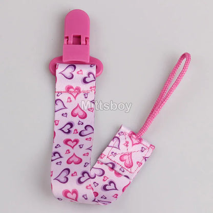 Catenella Portaciuccio in Tessuto con Clip – Fantasie Colorate