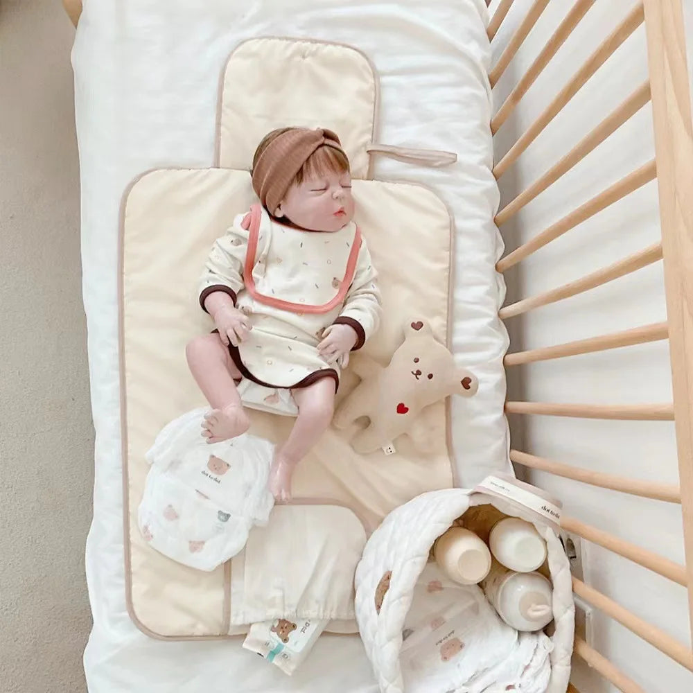 Fasciatoio Portatile Pieghevole e Impermeabile – Tappetino Cambio Neonato da Viaggio