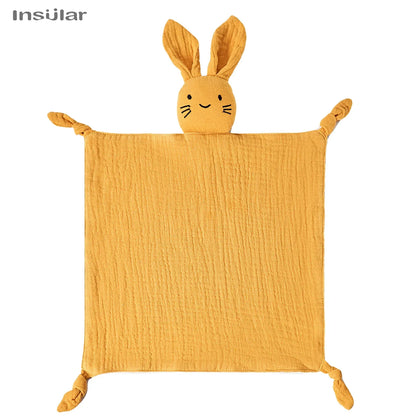 Doudou Coniglietto in Mussola di Cotone – Copertina Coccole per Neonati e Bambini