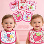 Set 5 Bavaglini Impermeabili Bambino e Bambina – Bavaglie per Pappa con Fantasie Colorate