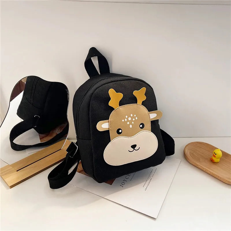 Zainetto Bambino con Animaletto – Mini Zaino in Tela per Asilo e Piccole Uscite
