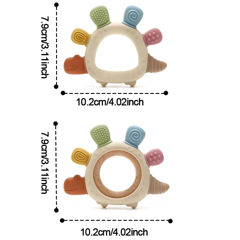 Massaggiagengive in Silicone per Neonati – Giocattolo Sensoriale Senza BPA