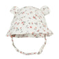 Cappello da Sole Neonato con Orecchie da Coniglietto in Cotone – Cappellino Estivo Regolabile 0-12 Mesi