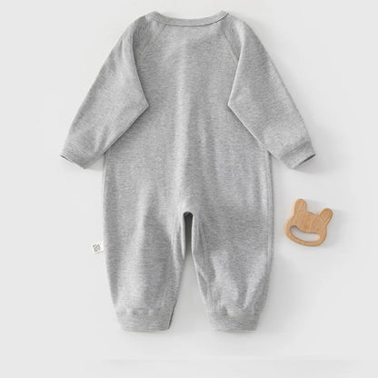 Tutina Neonato in 100% Cotone – Pigiamino Intero Senza Piedini con Bottoni a Pressione