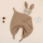 Copertina Doudou per Neonati in Mussola di Cotone – Coniglietto con Orecchie a Fantasia