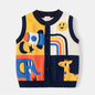 Gilet Bambino in Maglia con Bottoni – Cardigan Smanicato Primavera Autunno