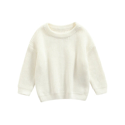 Maglione in Maglia per Bambini e Neonati in Cotone – Pullover a Maniche Lunghe Unisex per Autunno e Inverno