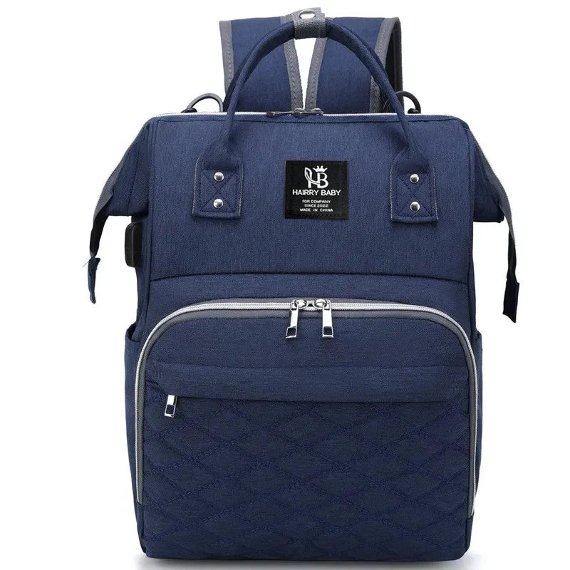 Zaino Fasciatoio Mamma Impermeabile Grande Capacità – Borsa Cambio Neonato con Tasche Termiche Portabiberon e Scomparti Multipli
