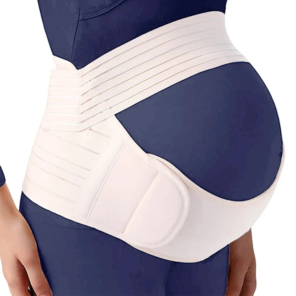 Fascia Premaman di Supporto 3 in 1 Regolabile – Cintura Gravidanza e Fascia Post Parto per Sostegno di Pancia e Schiena