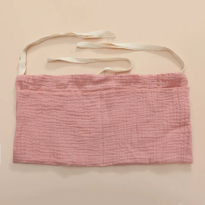 Organizer da Culla in Cotone – Porta Pannolini e Accessori Neonato con Doppia Tasca