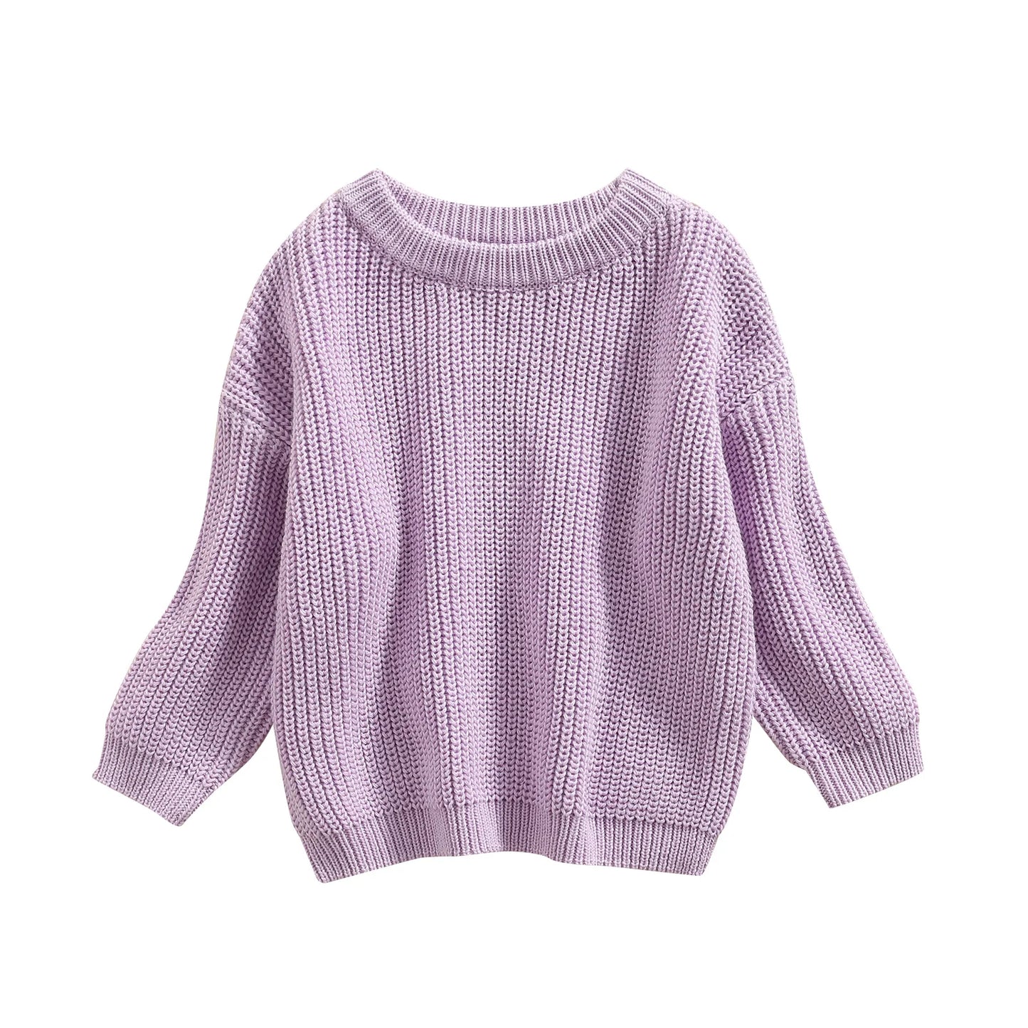 Maglione in Maglia per Bambini e Neonati in Cotone – Pullover a Maniche Lunghe Unisex per Autunno e Inverno
