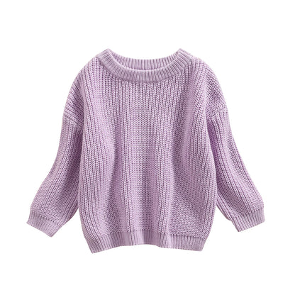 Maglione in Maglia per Bambini e Neonati in Cotone – Pullover a Maniche Lunghe Unisex per Autunno e Inverno