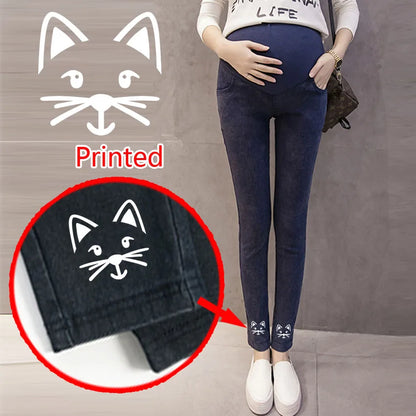 Jeans Premaman Elasticizzati con Fascia Regolabile in Vita