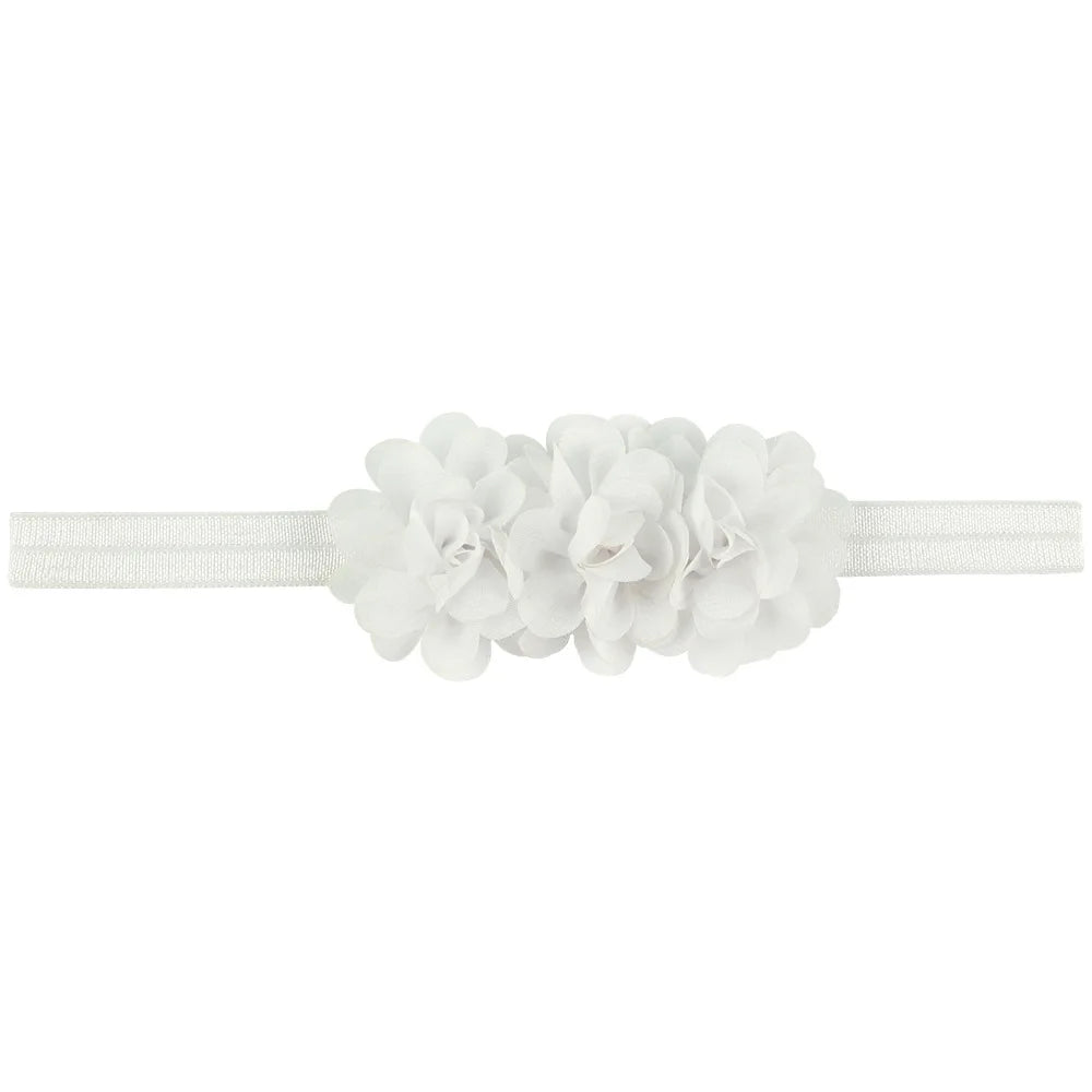 Fascia per Capelli con Fiore in Chiffon per Neonata e Bambina - Taglia unica (6 mesi - 3 anni)