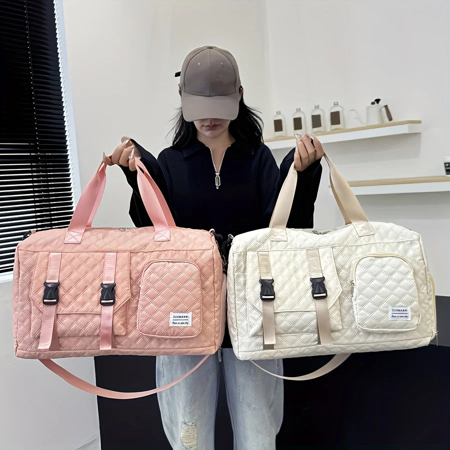 Borsone da Viaggio in Nylon Impermeabile con Scomparti Separati - Borsa Mamma Organizer Multifunzione