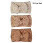 Set 3 Fasce per Capelli Neonata e Bambina con Fiocco – Morbide ed Elastiche