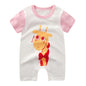 Pagliaccetto in Cotone per Neonato – Tutina a Maniche Corte con Stampe, Body Intero Unisex per Neonati
