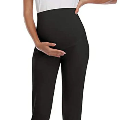 Pantaloni Premaman Jogger con Fascia Alta Elasticizzata e Tasche