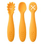 Set 3 Posatine in Silicone per Svezzamento e Autosvezzamento – Prime Posate per Neonato