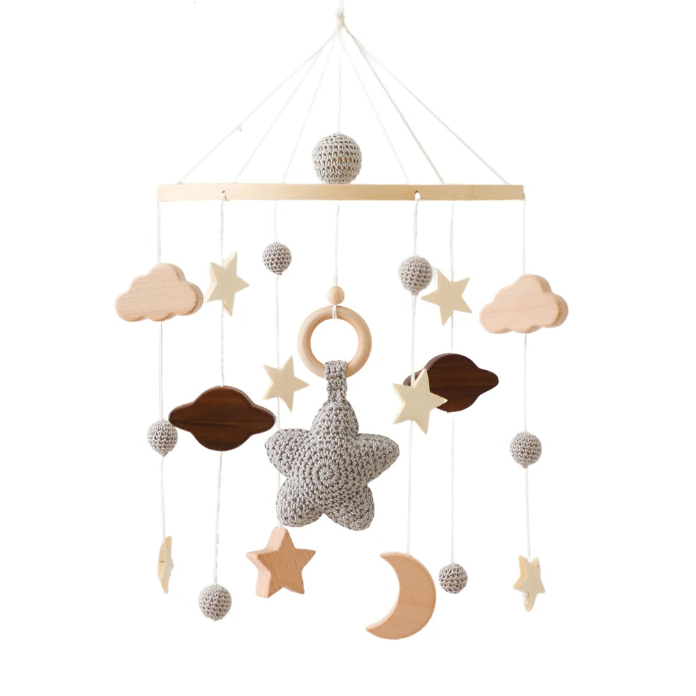 Carillon Musicale per Culla Effetto Legno – 35 Melodie e Rotazione