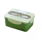 Portapranzo Bambini 1200 ml con Scomparti e Forchetta Integrata – Lunch Box con Chiusura Ermetica