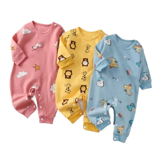 Tutina in Cotone 100% a Maniche Lunghe per Neonati e Bambini