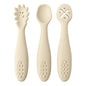 Set 3 Posatine in Silicone per Svezzamento e Autosvezzamento – Prime Posate per Neonato