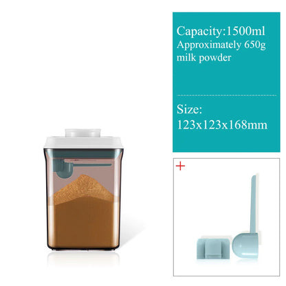 Contenitore Salva-Freschezza per Latte in Polvere - Dispenser con Dosatore 800/1000 ml