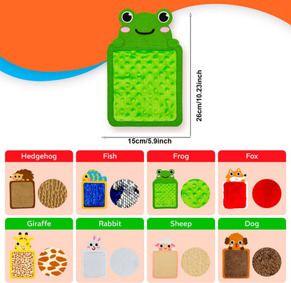 Tappetino Sensoriale per Bambini – Gioco Tattile Educativo con Texture e Animali, Sviluppo Sensoriale e Motricità Fine