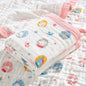 Copertina Neonato in Garza di Cotone 6 Strati 110×110 cm – Leggera, Traspirante e Morbida