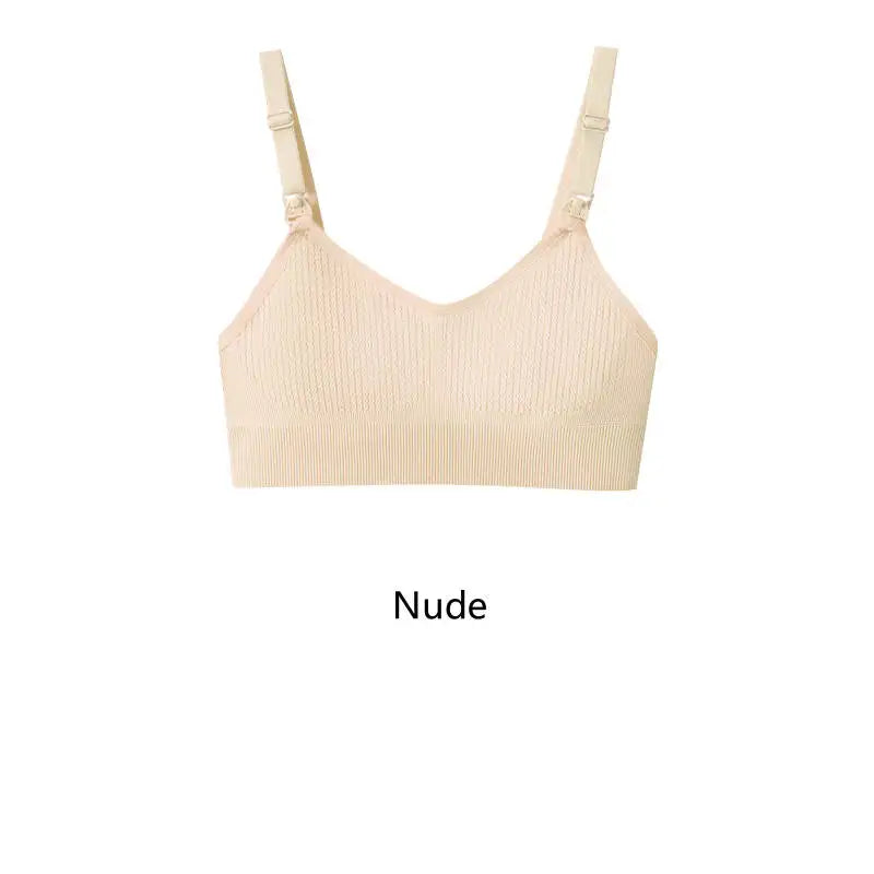 Top Allattamento Senza Ferretto con Coppe Apribili – Reggiseno Seamless Elasticizzato