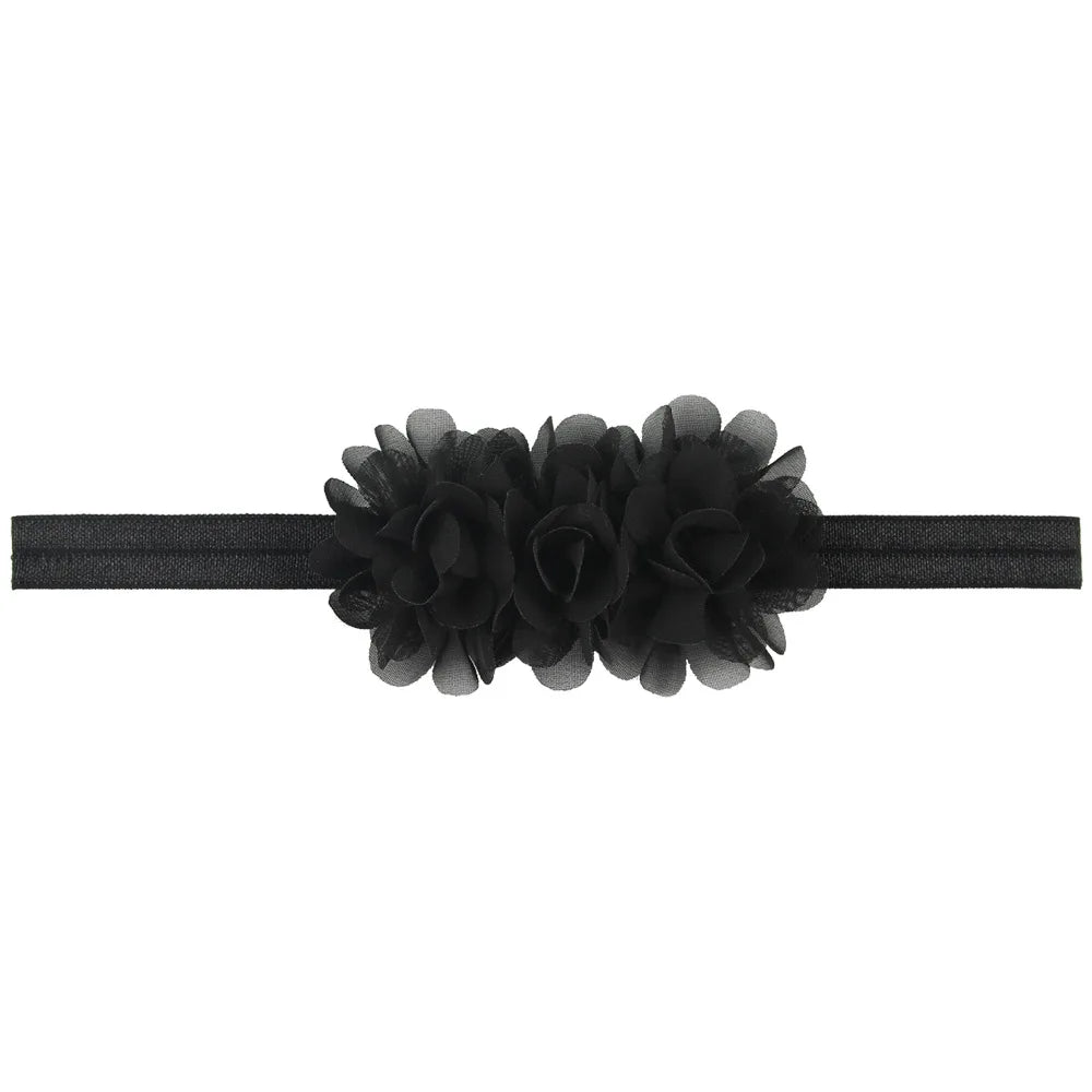Fascia per Capelli con Fiore in Chiffon per Neonata e Bambina - Taglia unica (6 mesi - 3 anni)
