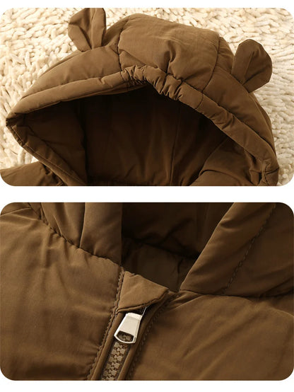 Giacca Invernale Imbottita Bambini con Cappuccio – Piumino Caldo e Unisex