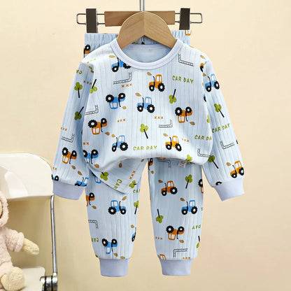 Pigiama Bambino in Cotone a Maniche Lunghe – Maglia e Pantaloni