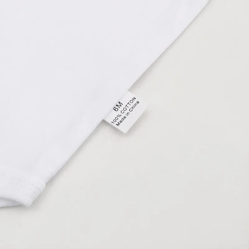 Body Neonato a Manica Lunga 100% Cotone – Bianco Unisex