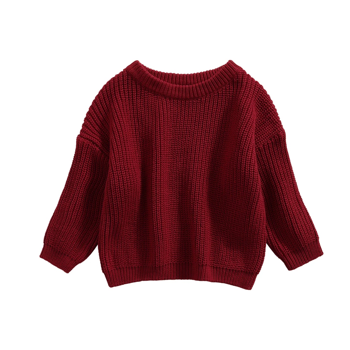 Maglione in Maglia per Bambini e Neonati in Cotone – Pullover a Maniche Lunghe Unisex per Autunno e Inverno