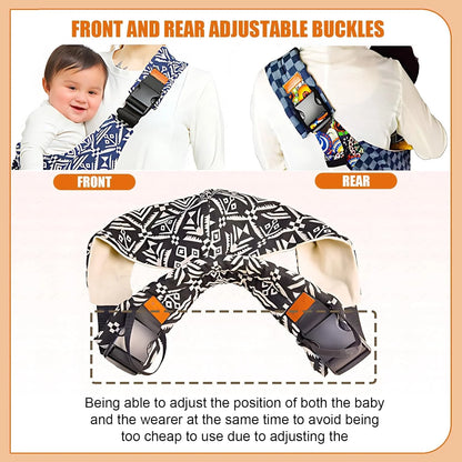 Marsupio Porta Bebè Ergonomico a Fascia Regolabile – Sling Traspirante per Neonati e Bambini fino a 20 kg