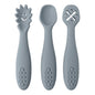 Set 3 Posatine in Silicone per Svezzamento e Autosvezzamento – Prime Posate per Neonato