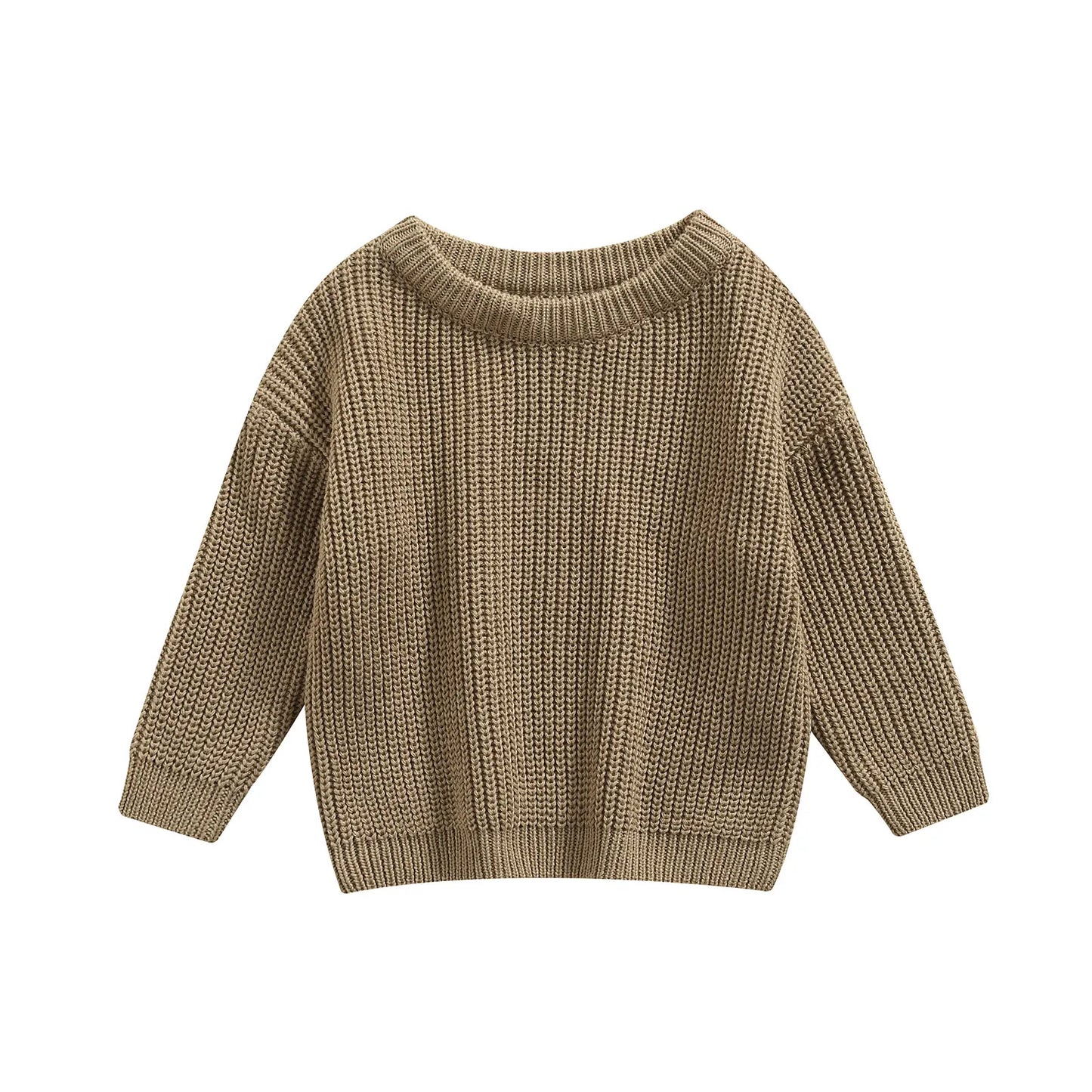 Maglione in Maglia per Bambini e Neonati in Cotone – Pullover a Maniche Lunghe Unisex per Autunno e Inverno