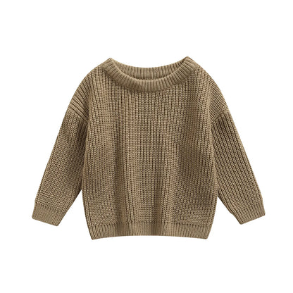 Maglione in Maglia per Bambini e Neonati in Cotone – Pullover a Maniche Lunghe Unisex per Autunno e Inverno