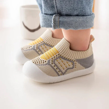 Scarpe Calzino Primi Passi per Neonato e Bambino | Traspiranti con Suola Antiscivolo in Gomma