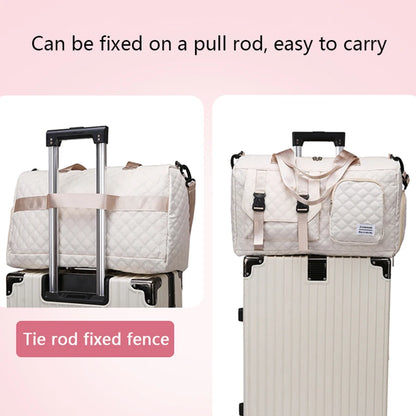 Borsone da Viaggio in Nylon Impermeabile con Scomparti Separati - Borsa Mamma Organizer Multifunzione