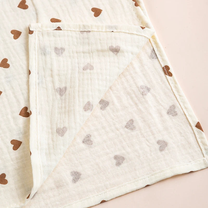 Copertina Neonato in Mussola di Cotone 100×100 cm – Leggera e Traspirante