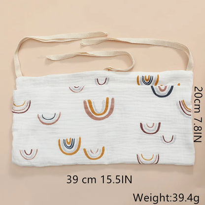 Organizer da Culla in Cotone – Porta Pannolini e Accessori Neonato con Doppia Tasca