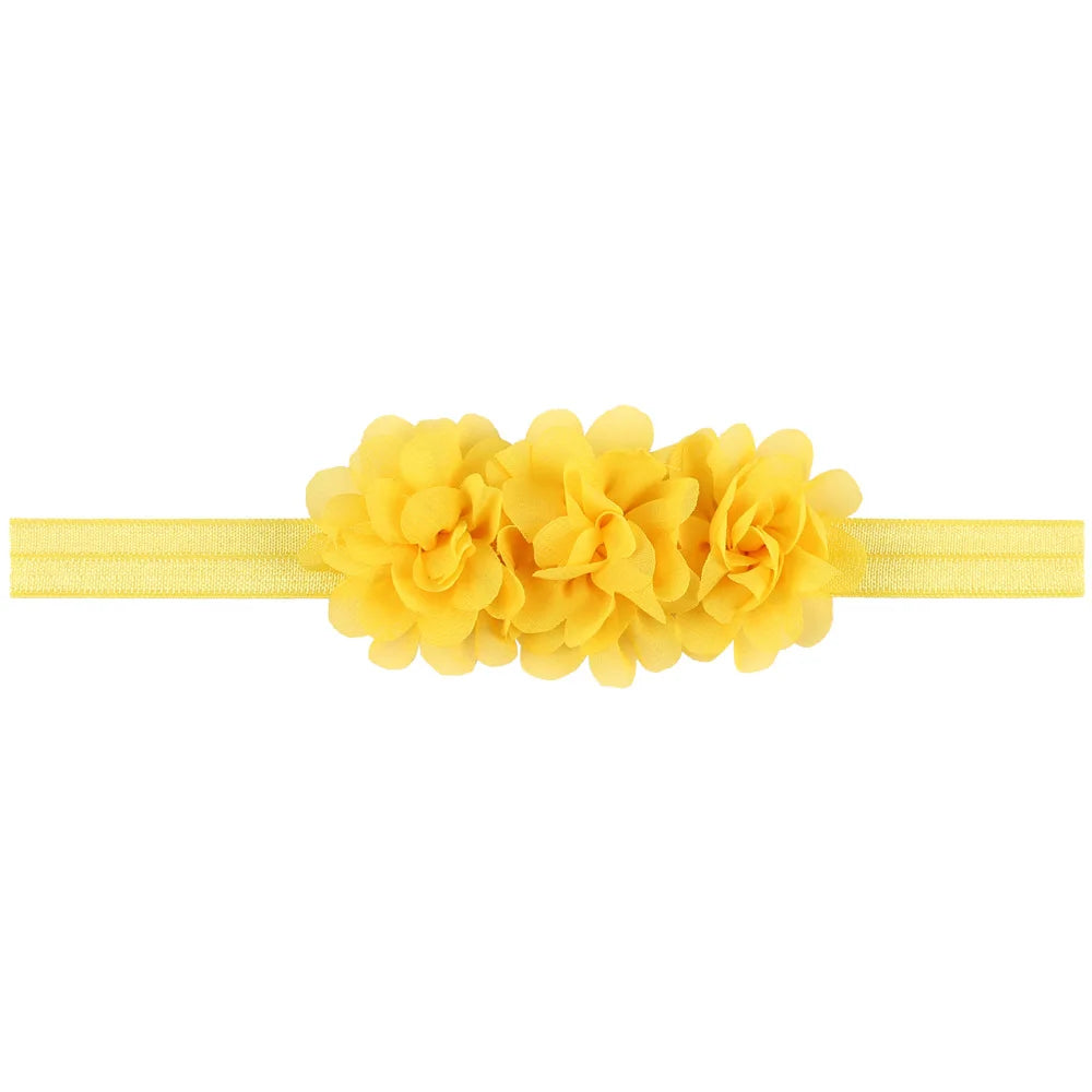 Fascia per Capelli con Fiore in Chiffon per Neonata e Bambina - Taglia unica (6 mesi - 3 anni)