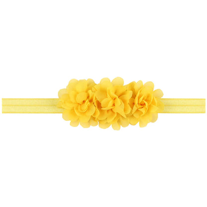 Fascia per Capelli con Fiore in Chiffon per Neonata e Bambina - Taglia unica (6 mesi - 3 anni)