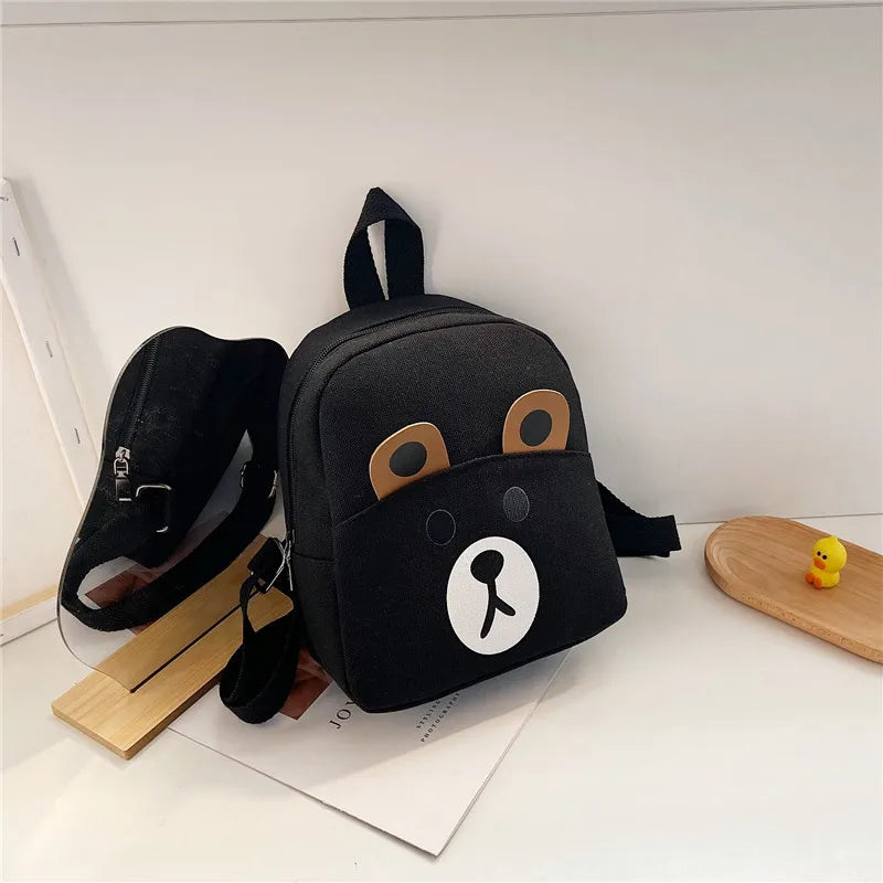 Zainetto Bambino con Animaletto – Mini Zaino in Tela per Asilo e Piccole Uscite