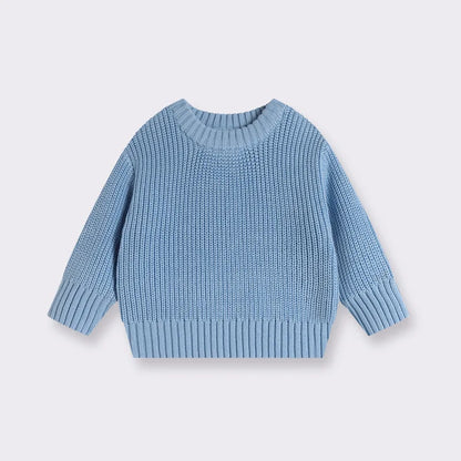Maglione Bambini in Cotone a Maglia – Pullover Girocollo Invernale Unisex