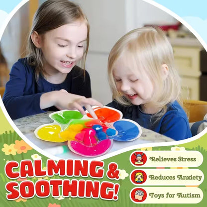 Gioco Sensoriale Squishy con Palline Colorate – Giocattolo Morbido per Motricità Fine e Abbinamento Colori