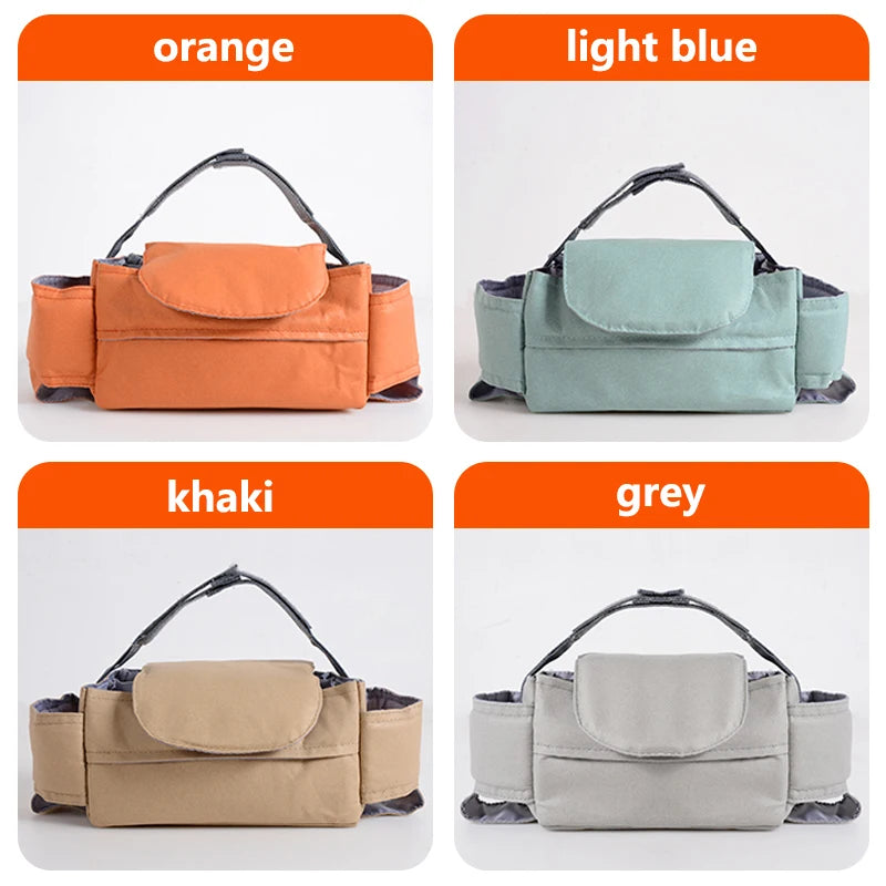 Organizer Passeggino Premium Impermeabile – Borsa Portaoggetti con Portabiberon, Tasche Multiple e Accesso Salviette